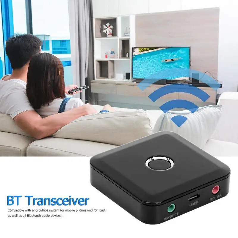 BT приемник передатчик 2 в 1 аудио адаптер для беспроводной гарнитуры смартфон Поддержка ТВ в режиме реального времени передача голоса