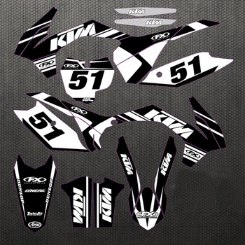 

Motorcycle stickers custom complete tool graphics background decal sticker quantity luster team KTM SXF13-15 EXC XCF 14-16 2015