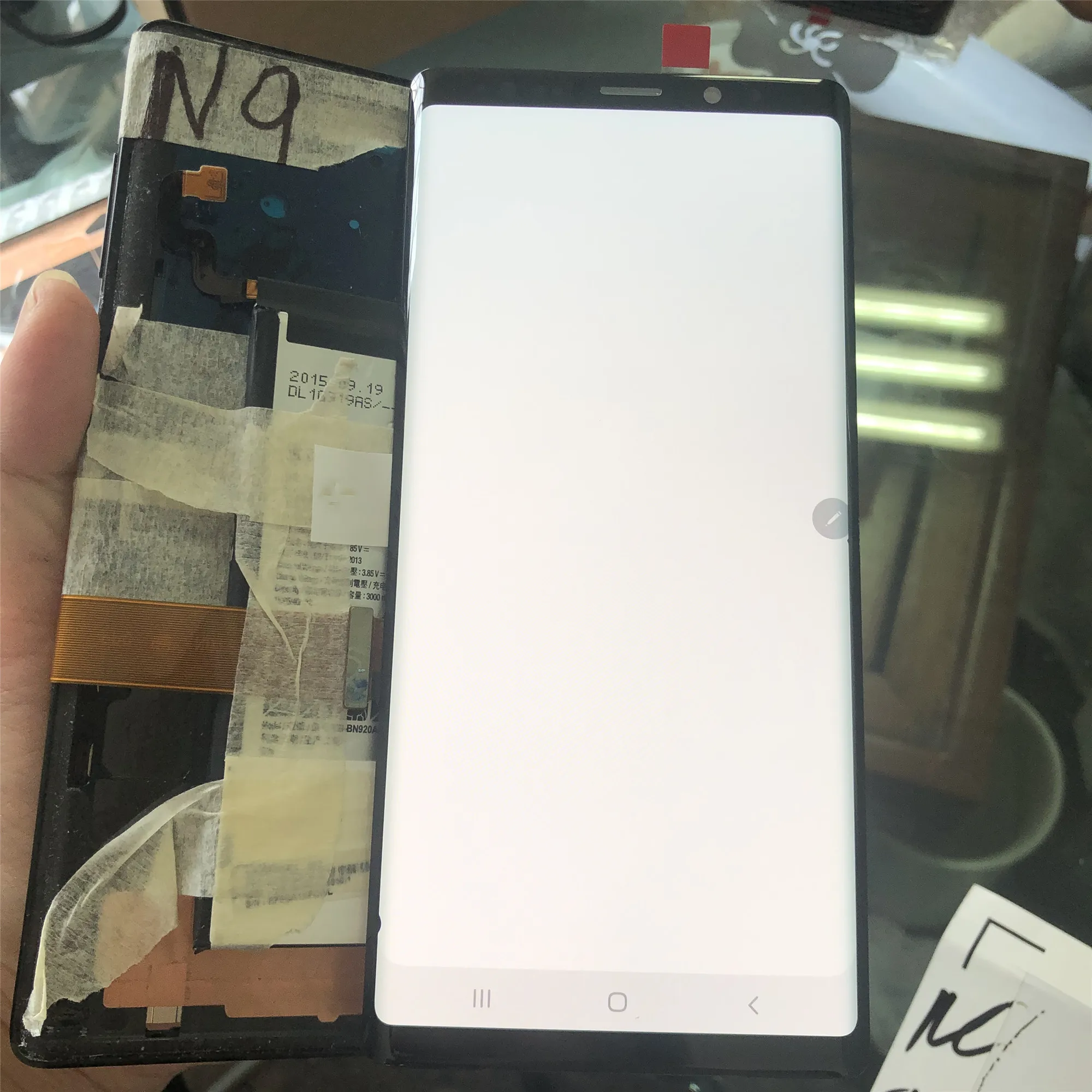SUPER AMOLED 6 4 ''ЖК дисплей с рамкой для SAMSUNG GALAXY Note 9 Note9 N960 N960F сенсорным экраном