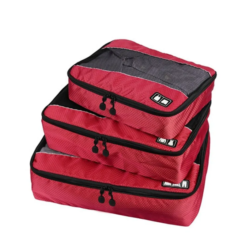 3 Pcs/Set clothing packing cubes travel bag for shirts pants garment bags luggage organizers necessaire travel bags clothes storage bags