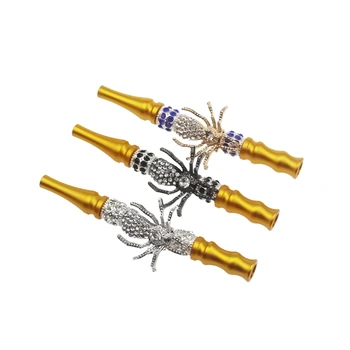 

Length:110MM Animal Shaped Metal Arab Shisha Mouth Tip with Diamond Narguile Filter Water Smoking Tips for Hookah Hose,Random