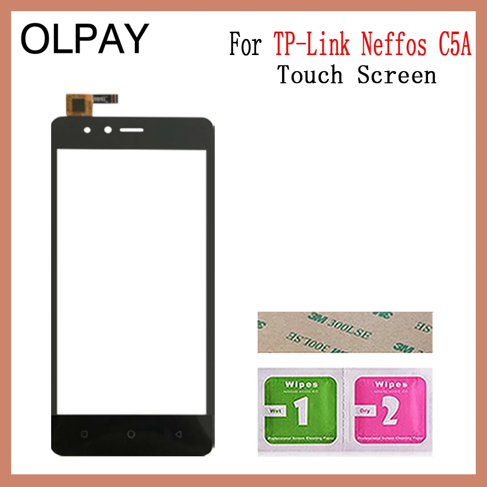 C5A Black OLPAY мобильный телефон сенсорный экран для TP-Link Neffos C5 C5A C5L C5 MAX сенсорный экран стекло дигитайзер панель объектив сенсор ремонт - Цвет: C5A Black
