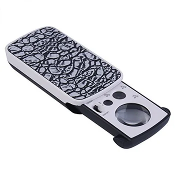 

GTBL Portable Mini Multifunction 30X 60X 90X Pocket Magnifier with LED UV Light Eyes Glass Magnifying Loupe Lens for Jewelry Dia