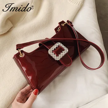 

Designer Solid Color Ladies Baguette Bag Retro Texture Shoulder Bag Fashion Casual Messenger Bag Mobile Phone Bag Purse Handbag