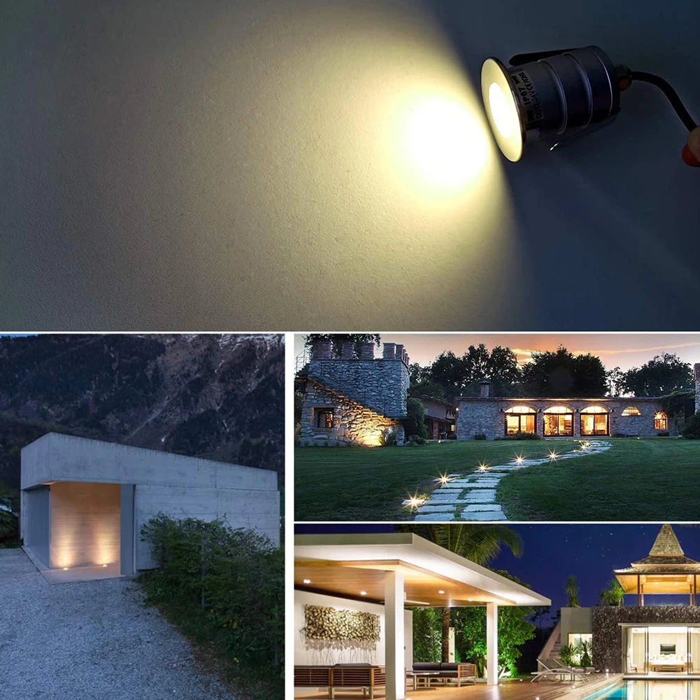 LED Garten Licht 1W 3W Unterirdischen Wasserdichte Boden Led Schritt Lampen  Outdoor Garten Beleuchtung Außen Terrasse Boden Led scheinwerfer -  AliExpress