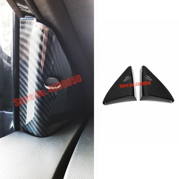 

For Nissan Qashqai J11 2015 2016 2017 2018 2019 Accessories Carbon fiber Car Front Inner Triangle speaker audio horn Cover Trim