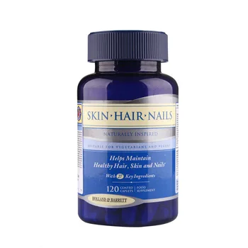 

Free shipping skin hair nails naturally inspired helps maintain healthy hair skin and nails 120 pcs