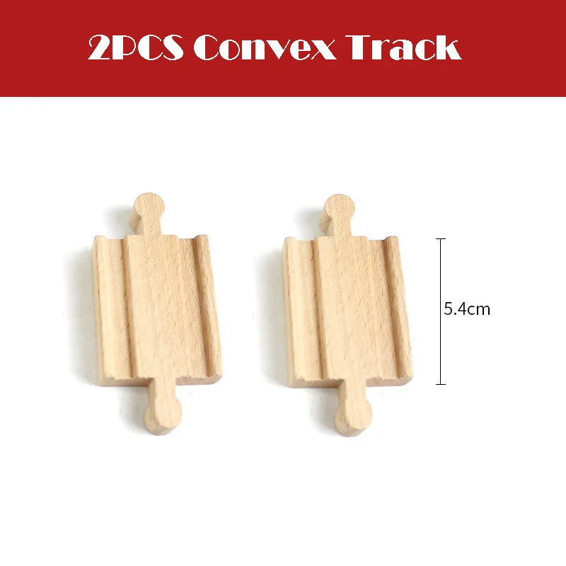 New All Kinds Wooden Track Parts Beech Wooden Railway Train Track Toy Accessories Fit Biro All Brands Wood Tracks Toys for Kids 20