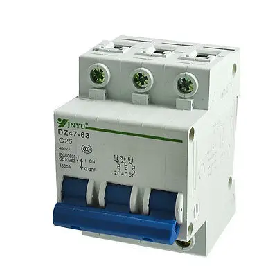 

Electrical 25A 3P Overload Proetction Mini Circuit Breaker DZ47-63 C25
