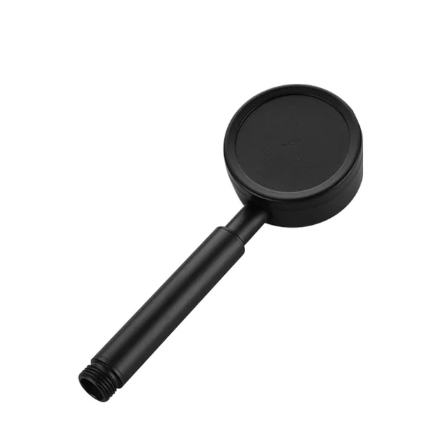 black shower head