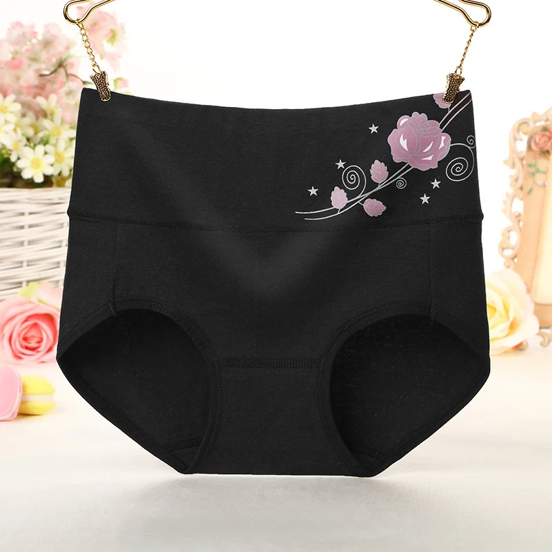 Женское нижнее белье из чистого хлопка с высокой талией большого размера удобные