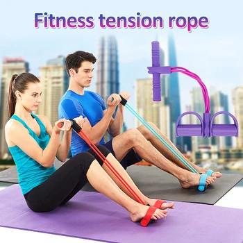 

Elastic Band Fitness Resistance Band Rope Exercise For Yoga Pilates Workout Latex Tube Pull Rope Strength Training Artifact