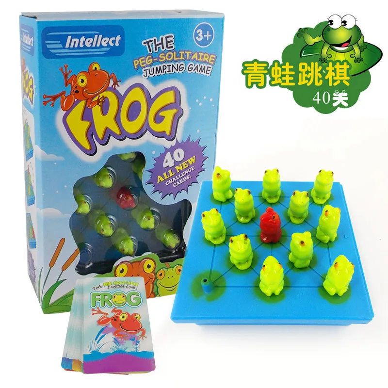 

Frog Checkers Children Early Childhood Educational 3-Year-Old Or above Maze Chess Logical Thinking Intelligence Tabletop Game To