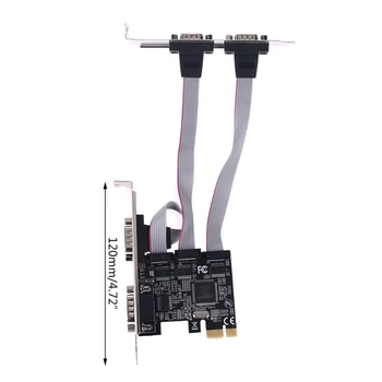 

TXB071 PCI Express Add on Card 4 Ports Serial Riser Cards Multi RS232 DB9 PCIe