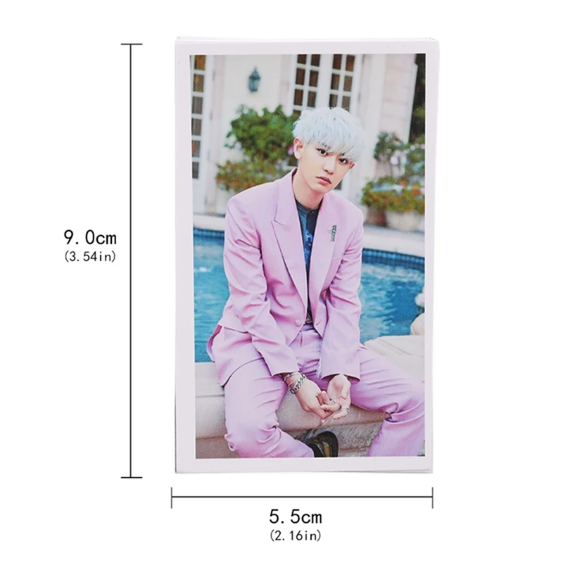 30 шт./кор. Album EXO CHANYEOL SEHUN альбом самодельные бумажные Lomo карты фото карты HD фотокарты вентиляторы подарок
