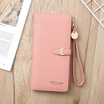 

2020 New Wristband Women Long Wallet Many Departments Female Wallets Clutch Lady Purse Zipper Phone Pocket Card Holder Ladies