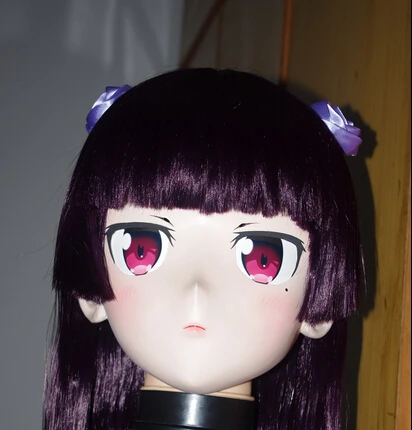 (C2-042)Top Quality Handmade Female Kigurumi Silicone Rubber Face Cosplay Masks Crossdresser Doll Anime Role Play | Тематическая