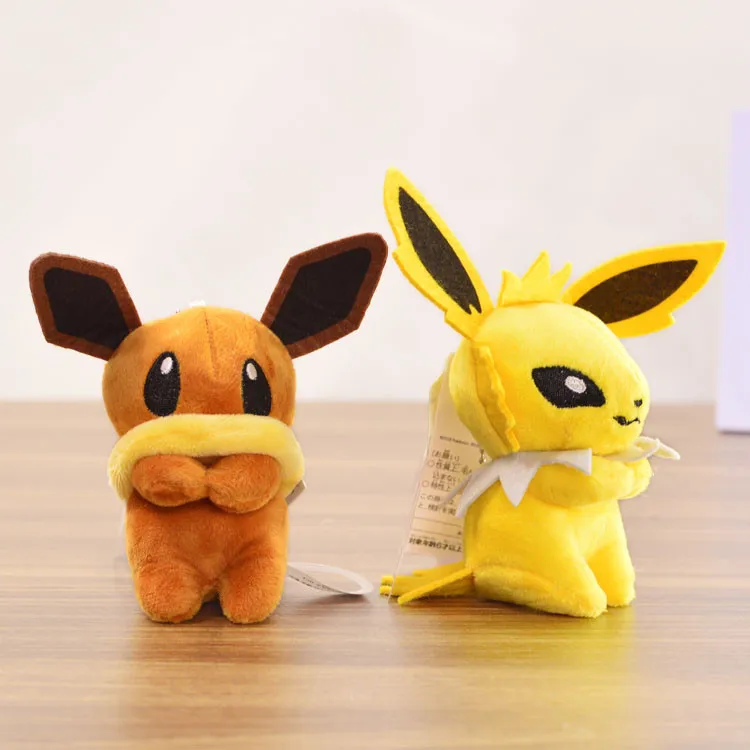 Eevee коллекция милый аниме эльф Плюшевая Кукла сумка Подвеска чучело лиса кошка маленькая Изысканная игрушка подарок на день рождения