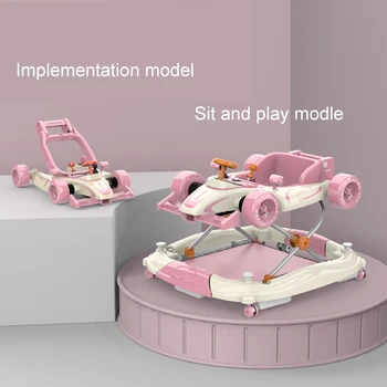 

Multifunction Baby Walker Anti-rollover Anti-o Leg Toy Racing Car with Music Baby First Step Car Toddler Walker 6-18month