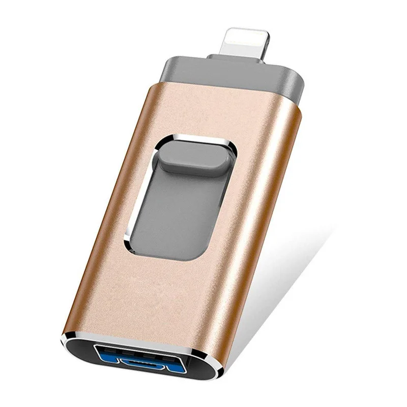 Y01 USB3.0-Gold 3 в 1 OTG USB флэш-накопитель USB 3,0 для iPhone/iPad/IOS/Android/PC 128 Гб 64 ГБ 32 ГБ 16 ГБ Флешка для huawei sony ФЛЕШКА мини флешки флешка гитара флешка мини - Цвет: Y01 USB3.0-Gold