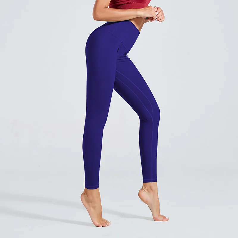 Kamisnky Women Leggings High Waist Sports Gym Leggings Running Athletic Pants Femme Workout Fitness Leggings Solid Women Clothes