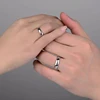Auxauxme Fashion Simple Smooth 2/4/6/8mm Women Men Finger Rings Stainless Steel for Lovers Wedding Anniversary Jewelry Gifts 2