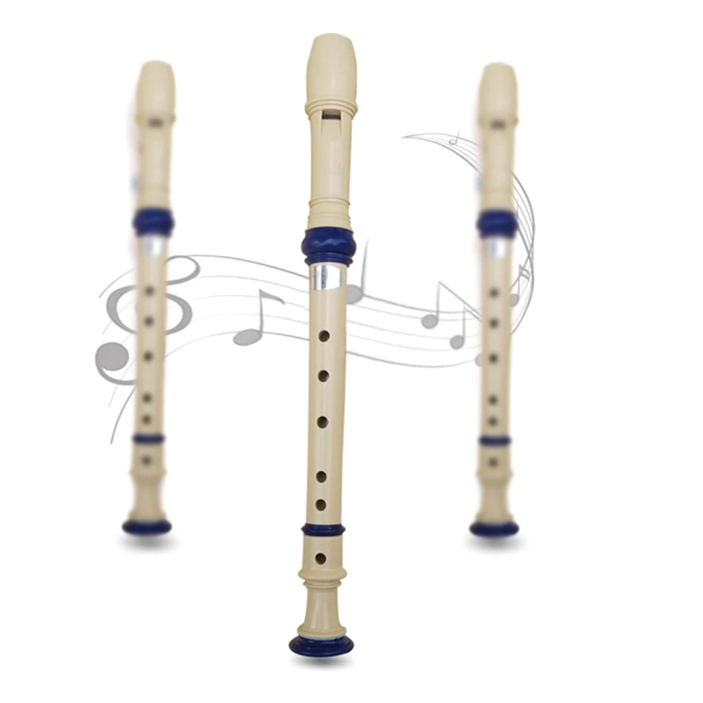 Сопрано Descant recorder 6 отверстий детская музыкальная Флейта с чистящей штангой шнур и инструкция