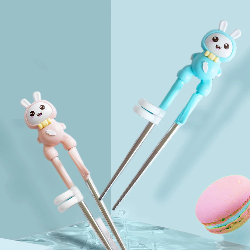 

Children Chopsticks Cute Rabbit Kid Learning Training Chopsticks Reusable Training Helper Chopsticks Children's Tableware 4