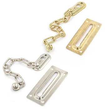 

1PC Security Guard Chain Bolt Locks Safety Slide Bolt Door Chain Lock Guard Tone Cabinet Latch -theft Door Hardware