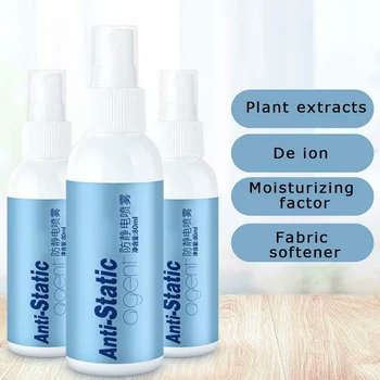 

NEW Static Remover Sprays for Clothes Long Lasting Anti-Wrinkle Anti-Sticking Household Anti Static Spray 80ml