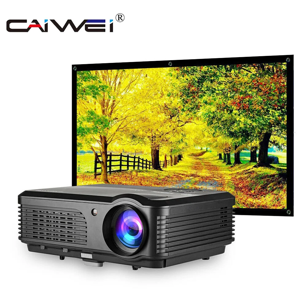 Caiwei A6A 5000 люмен проектор Android Смарт Wifi ТВ видео Мобильный с ЖК дисплеем Led