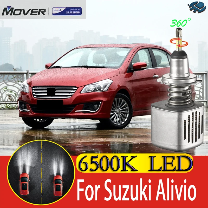 Автомобильный головной светильник, светодиодный светильник SAMSUNG для Suzuki Alivio Ciaz- светодиодный автомобильный 6500K белый светильник, автомобильный головной светильник 2X
