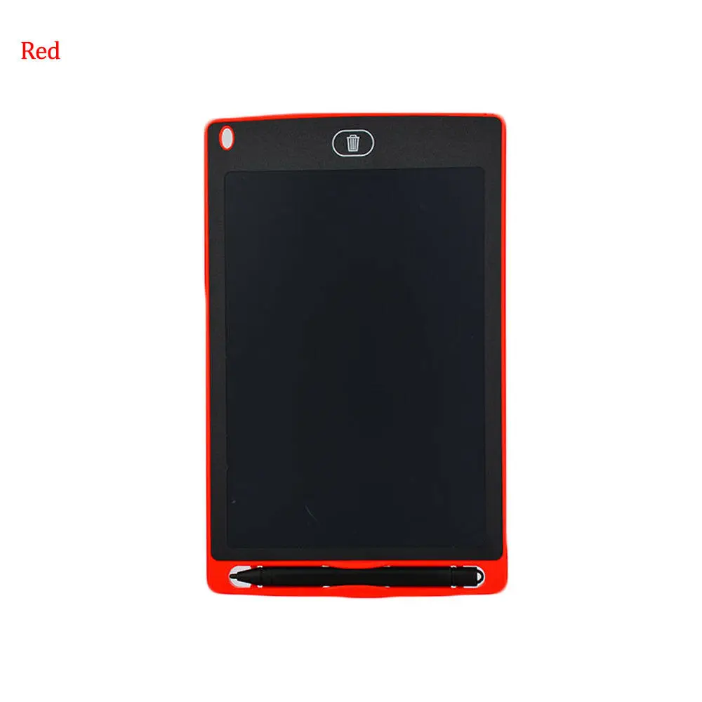red 8,5 дюймов доска для рисования для детей электронный цифровой ЖК-планшет для рисования Графический блокнот для детей подарок высокое качество - Цвет: red