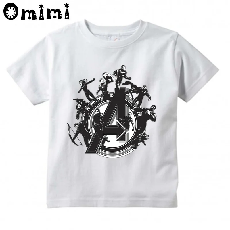 Child Boys T Shirt Clothes Children's New Top Tees Avengers Iron Man Thor Baby Boys Tops Spider Man Costume Kids tshirt,ooo4568 - Цвет: whiteB