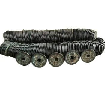 

LAOJUNLU Archaize Pure Copper Five Emperor Money Ten Emperor Money 200 / String Copper Money, Shunzhi string