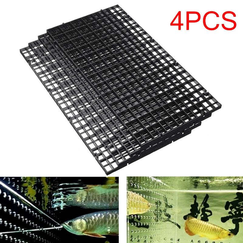 4pcs/set 30cm*15cm Plastic Fish Tank Isolation Divider Filter Patition