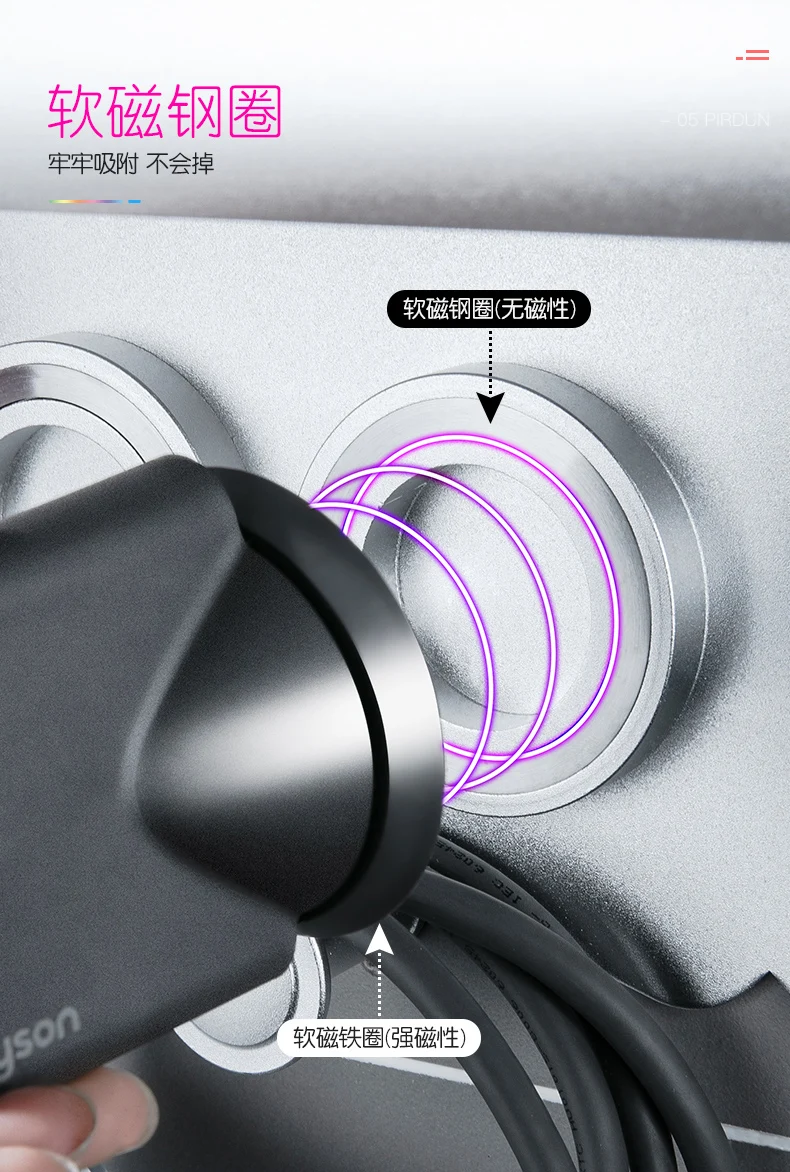 Подходит для Dyson фен кронштейн не Удар подвесной стеллаж для ванной комнаты хранения разряда выдувная полка