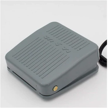 

Footswitch 0-400V Foot Switch Momentary Control Switch Electric Power Pedal Grey Color