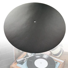 1.5/2.0/2.5mm Disc Audiophile Black Round Record Player Anti Shake Music Wear Resistant Turntable Slipmat Hobby Accessories