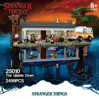 

New 2499pcs Stranger Things The Upside Down Fit Stranger Things 75810 Model Building Blocks Bricks Set Kid Toys Gifts