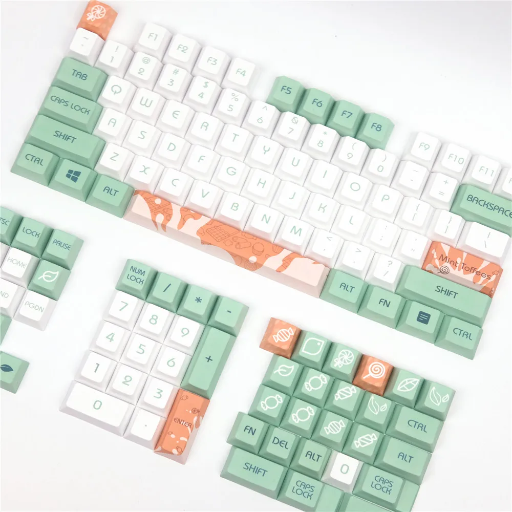 Original Mint Toffee Keycaps Mechanical Keyboard Keycap PBT Key Cap