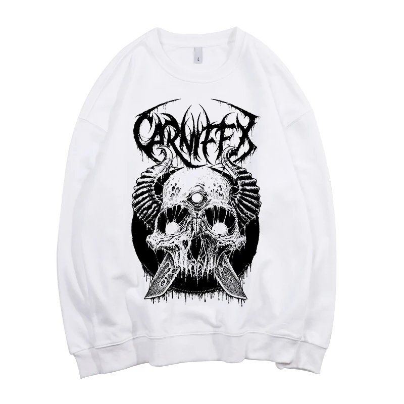 Carnifex С группой в жанре дэткор унисекс вырез лодочкой хлопок Свитшот Азиатский размер - Цвет: style3