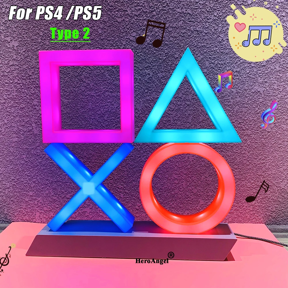 2020 для ps4 Настроение лампы вспышки значок моделирование Голосовое управление
