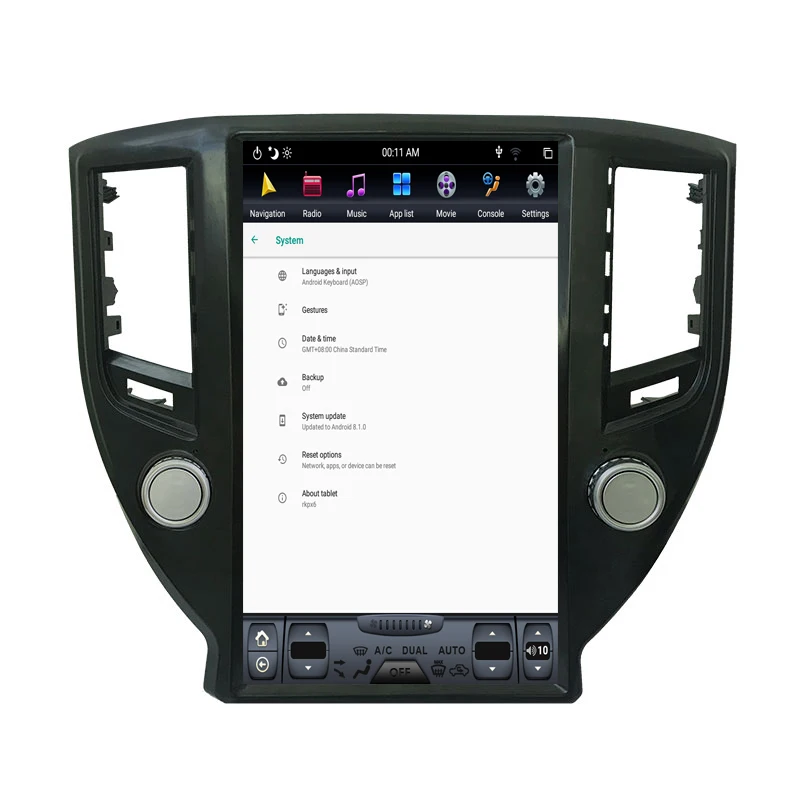 Aotsr Tesla 13," Android 8,1 вертикальный экран автомобильный DVD мультимедийный плеер gps навигация для Toyota Crown 14th- carplay
