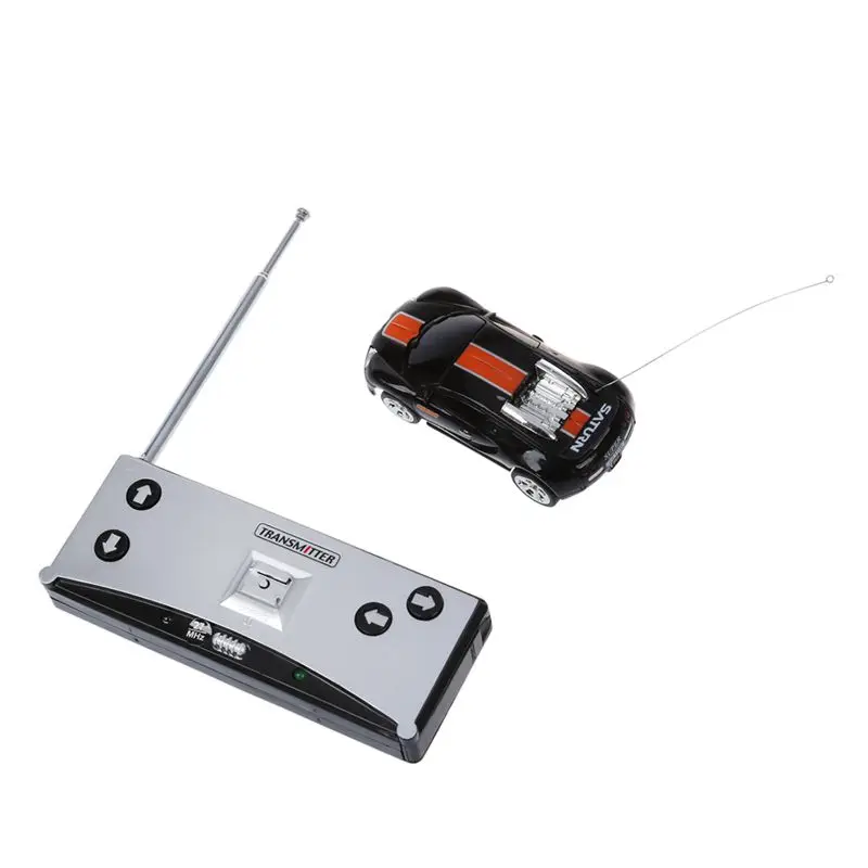 Mini RC Remote Controll Car Racing Car Toys in the beverage Can 1:58 (Black with orange strip) New Mini RC Remote Controll Car Racing Car Toys in the beverage Can 1:58 (Black with orange strip) New