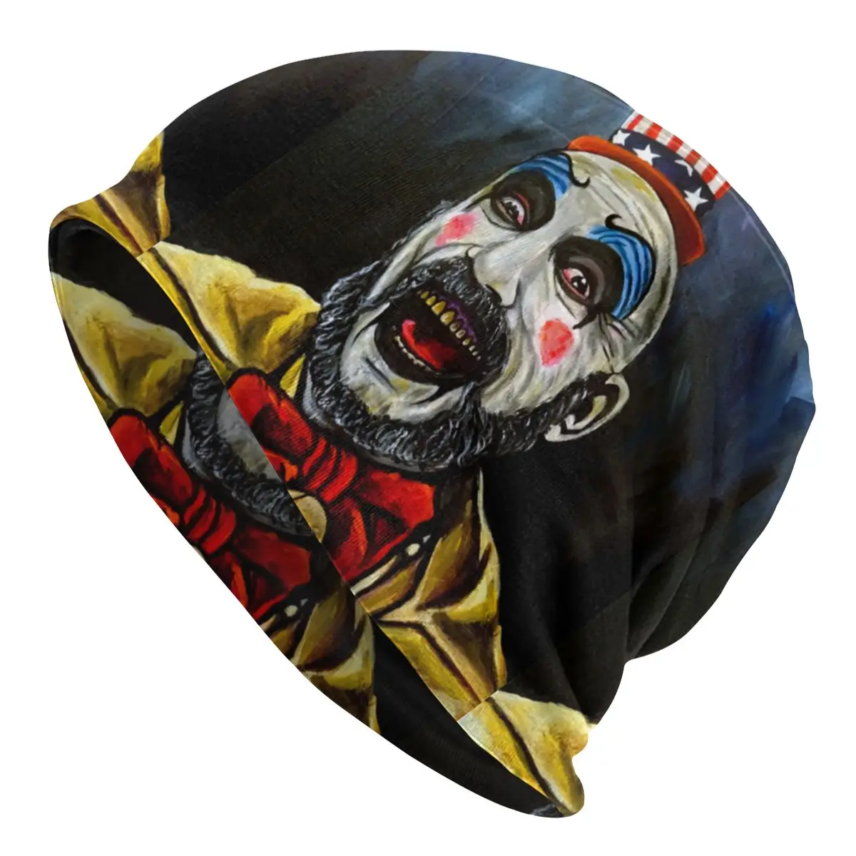 

Captain Spaulding Bonnet Hats Knitting Hats Vintage Skullies Beanies Hat Halloween House of 1000 Corpses Adult Warm Dual-use Cap