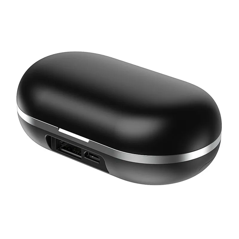 Черный ZLT-01 Plus Bluetooth 5,0 наушники сенсорная Беспроводная Спортивная гарнитура стерео наушники-вкладыши с громкой связью большая емкость - Цвет: Черный