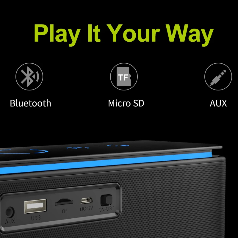 Фото ZEALOT Enceinte Bluetooth Puissant сабвуфер динамик Altavoz Potente FM радио Bocinas Alta Fidelidad S7 Портативные ZEALOT Enceinte Bluetooth Puissant сабвуфер динамик Altavoz Potente FM радио Bocinas Alta Fidelidad S7 Портативные