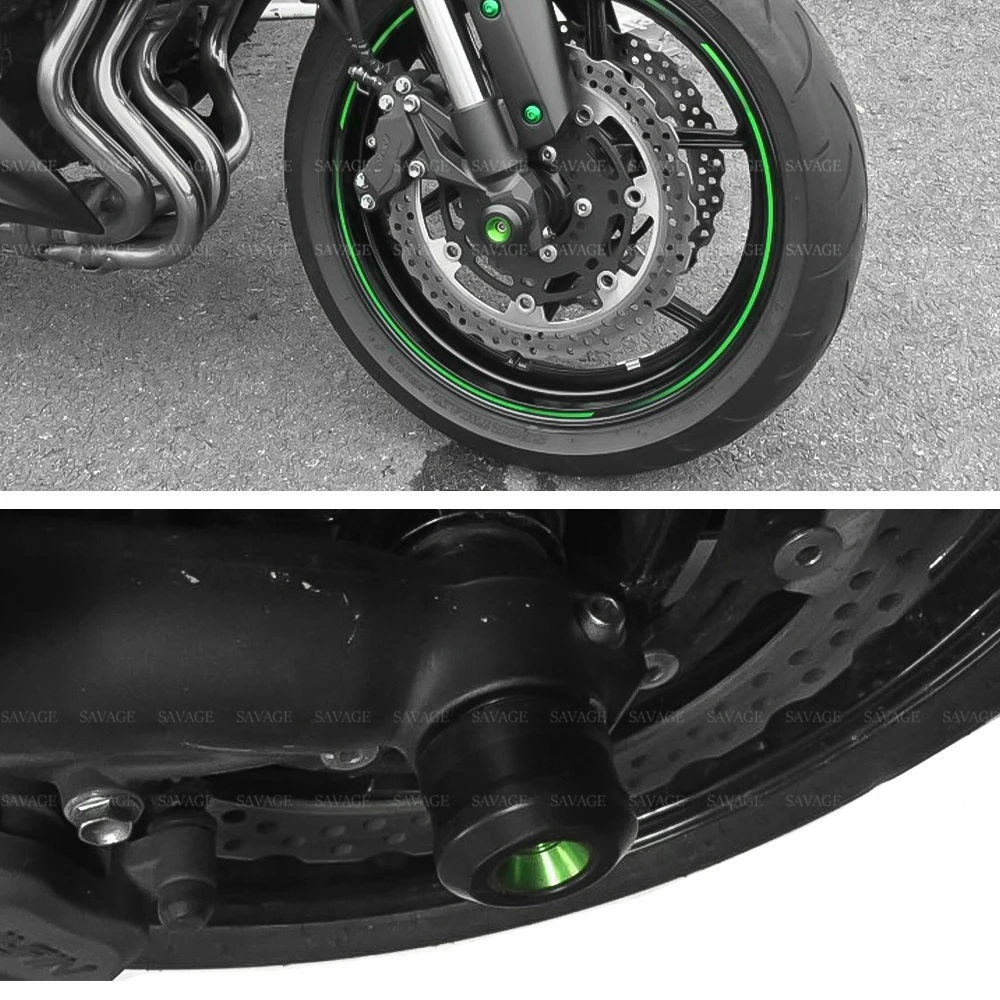 Передняя ось вилка крушение слайдер для KAWASAKI ZX6R NINJA 650 1000 Z650 Z1000SX Versys 650 аксессуары для мотоциклов протектор колеса