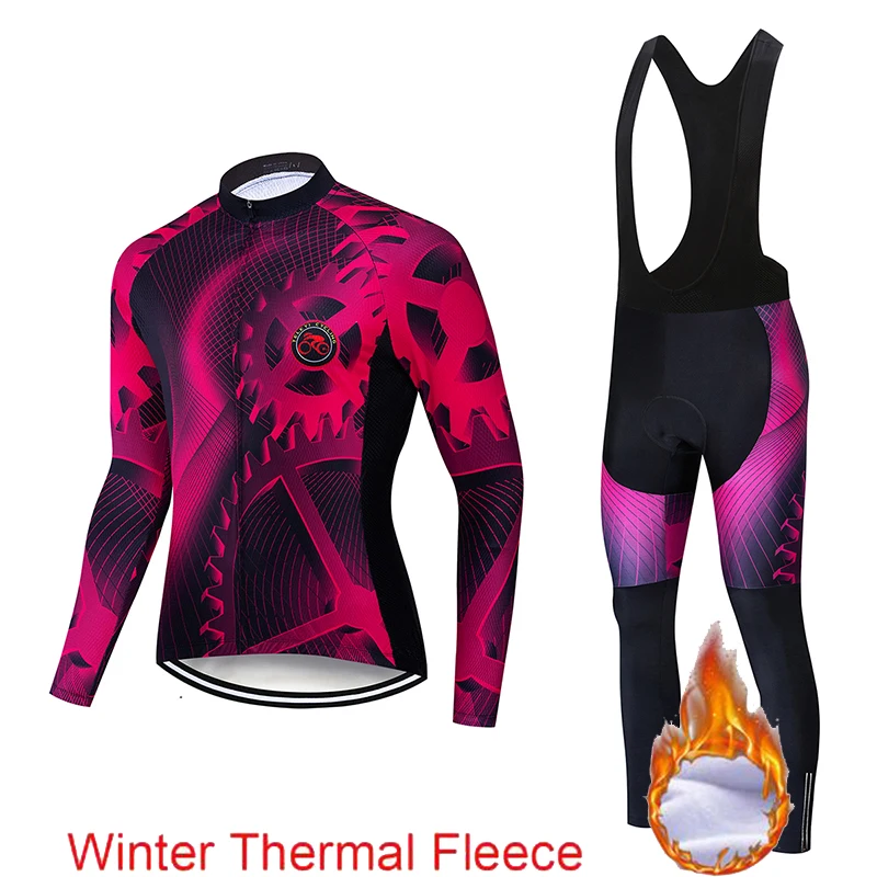 cycling set 1 Ropa ciclismo теплая Зимняя Теплая Флисовая велосипедная одежда, мужская Трикотажная одежда, костюм для езды на велосипеде, MTB Одежда, комбинезон, комплект - Цвет: cycling set 1